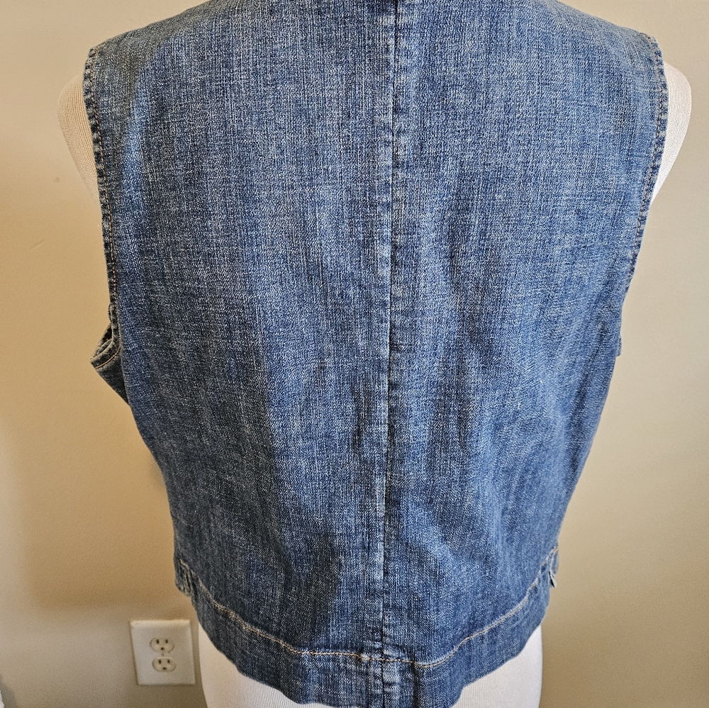 London Denim Button-Up Vest Size XL - Picture 12 of 14